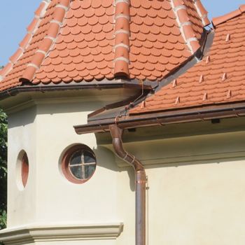 Rotes Ziegeldach